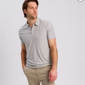True Classic Light Gray Polo Shirt for Men